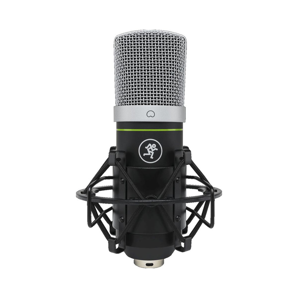 microfono da studio usb mackie em-91cu vista con supporto ragno
