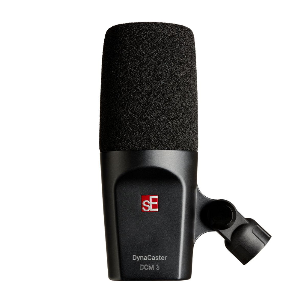 microfono per podcast studio se electronics dynacaster dcm3 vista frontale