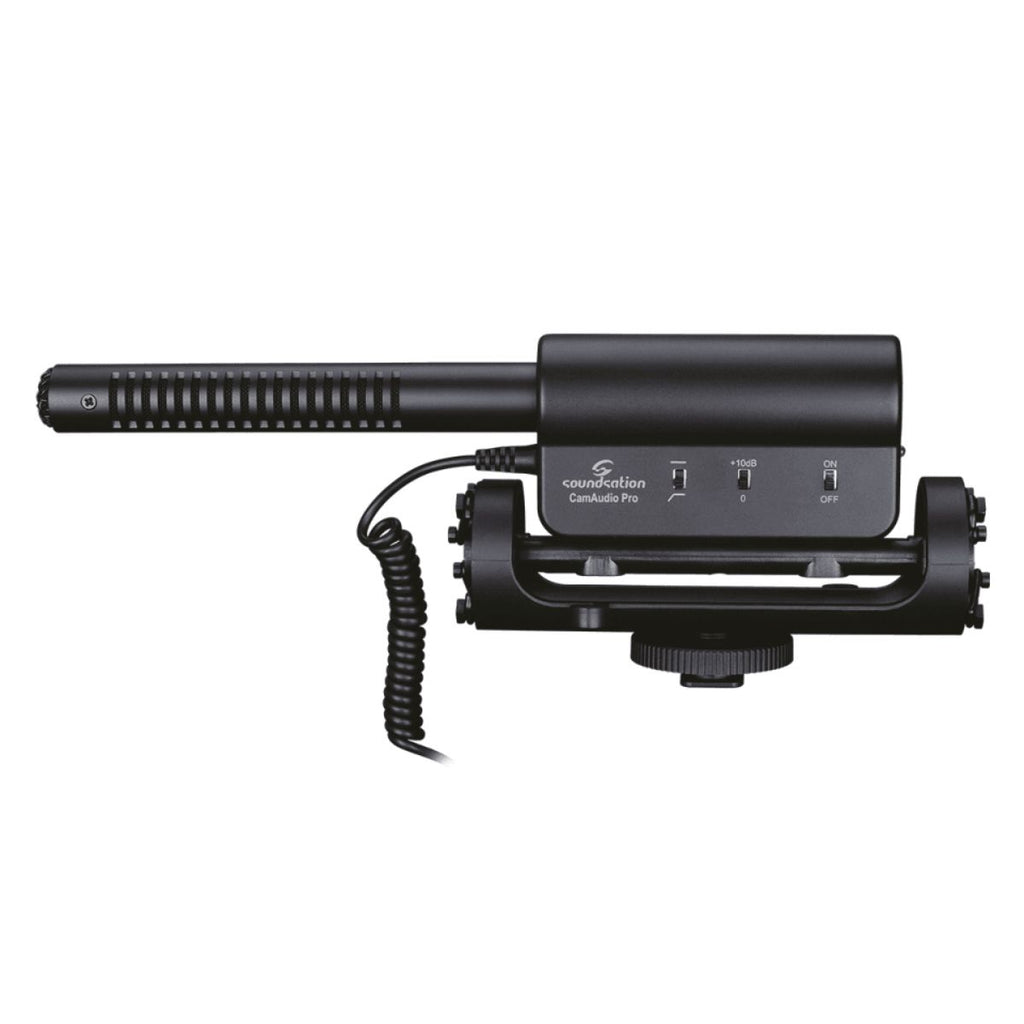 microfono per telecamera soundsation cam audio pro vista laterale dx