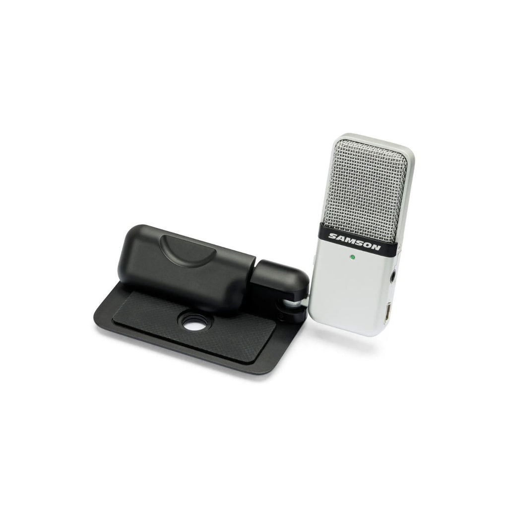 microfono portatile usb a condensatore per registrazione samson go mic vista dall'alto