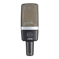 microfono professionale da studio a condensatore akg c214 vista frontale