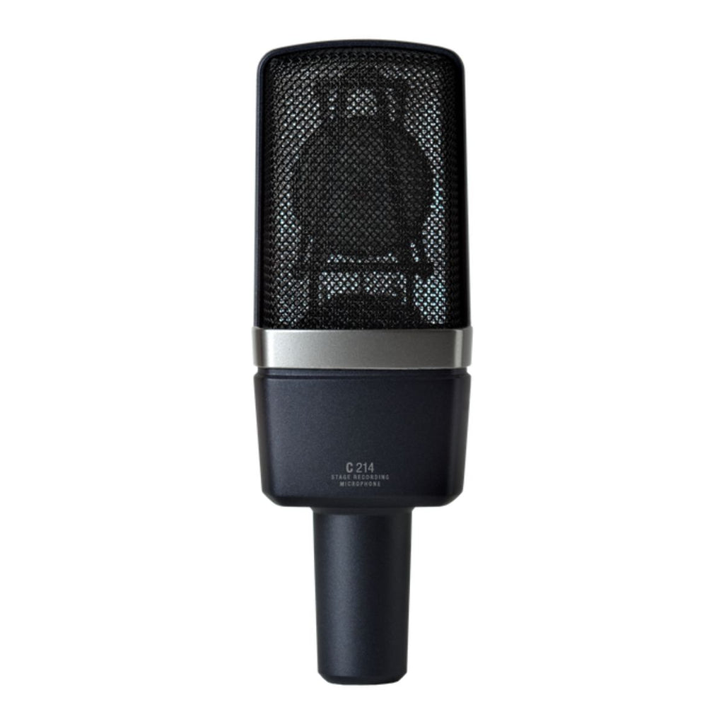 microfono professionale da studio a condensatore akg c214 vista del retro