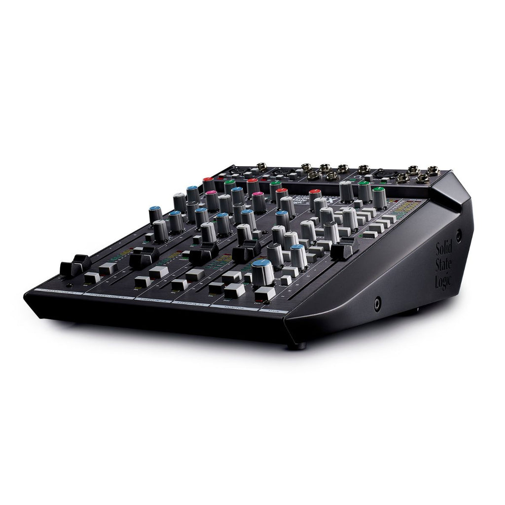 mixer da studio professionalel 6 canali ssl six vista laterale