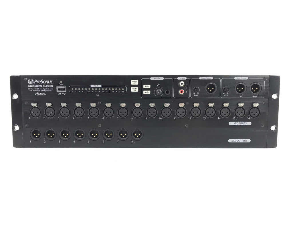 mixer digitale 16 canali presonus studiolive rm 16 ai usato vista frontale