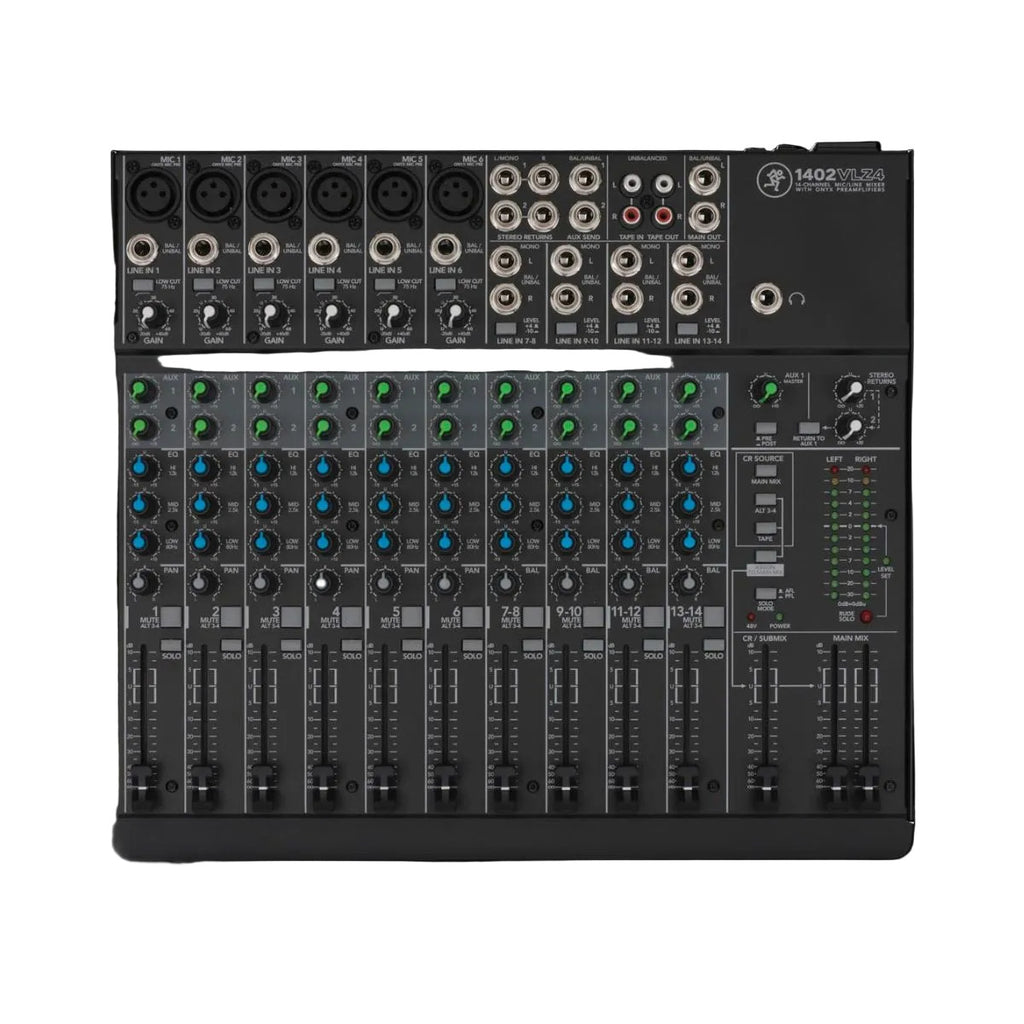 mixer 14 canali mackie 1402 vlz4 vista frontale
