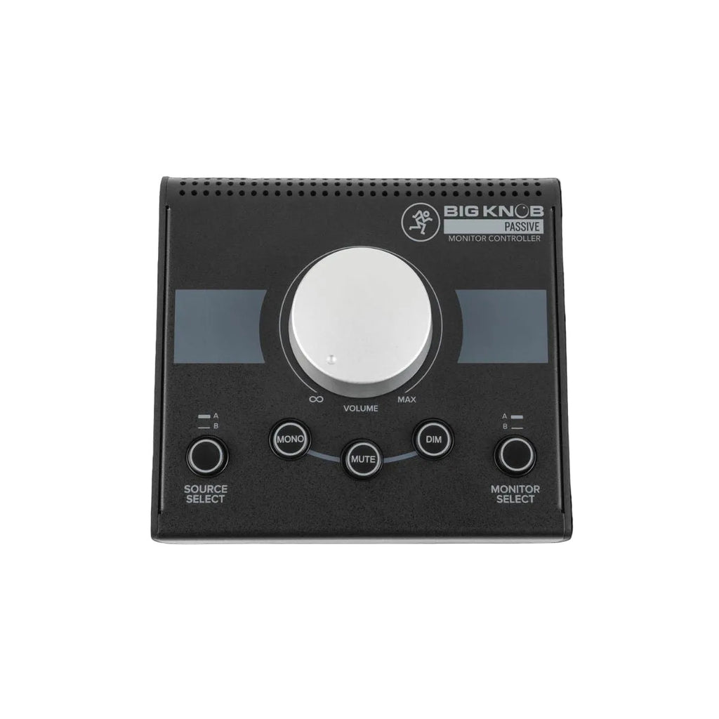 monitor controller e selettore di input mackie big knob passive vista frontale