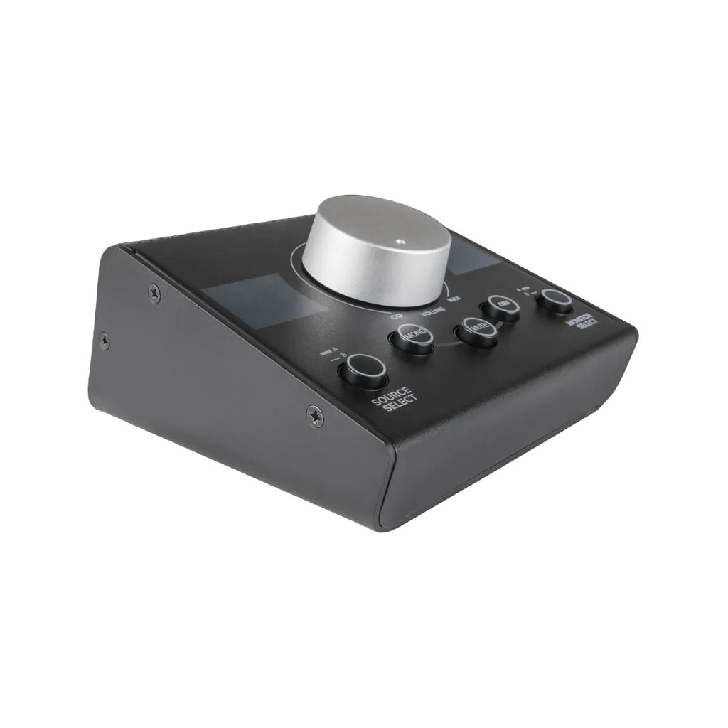 monitor controller e selettore di input mackie big knob passive vista laterale sx