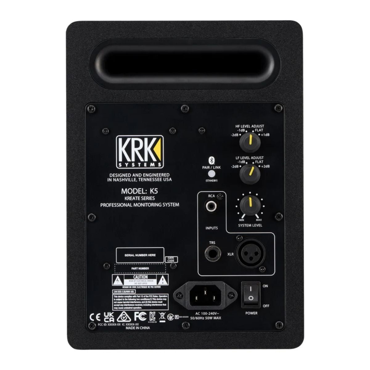 monitor da studio krk kreate 5 nuovo vista del retro