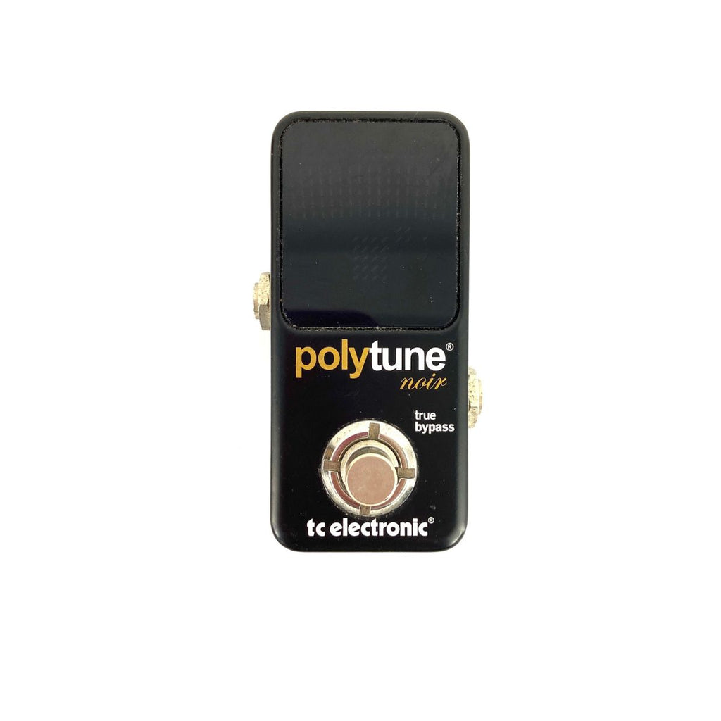 pedale accordatore per chitarra e basso tc electronic polytune noir usato vista frontale