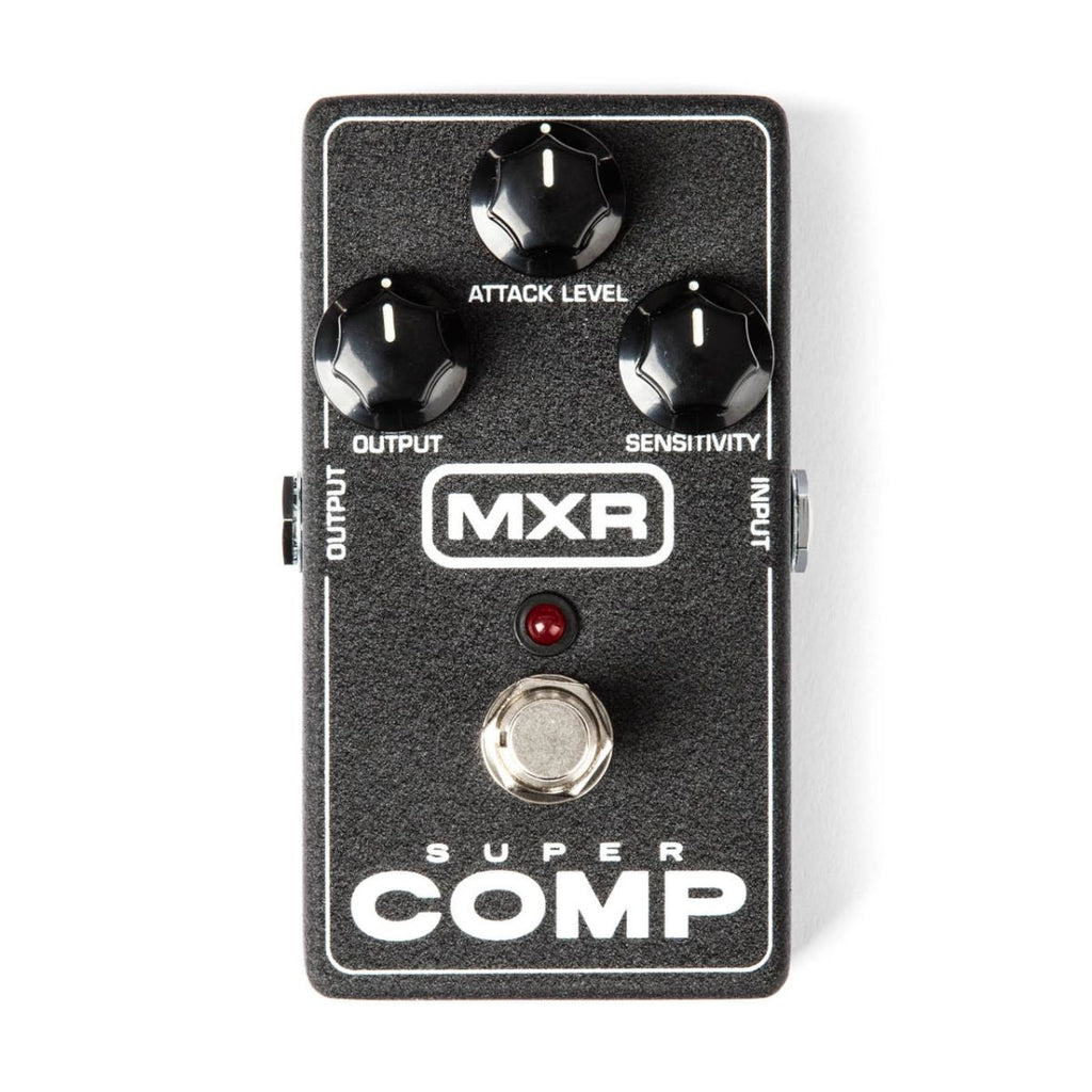 pedale compressore per chitarra dunlop mxr m132 super comp vista frontale