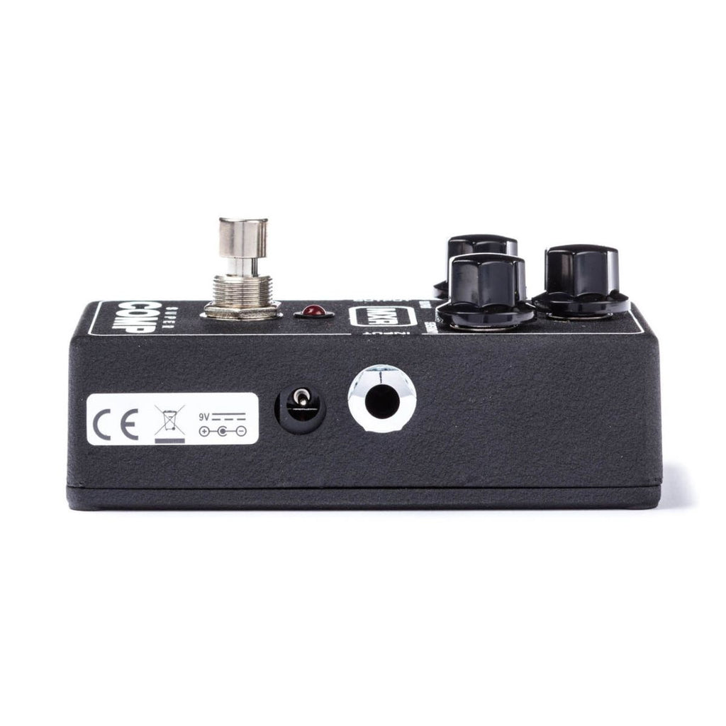 pedale compressore per chitarra dunlop mxr m132 super comp vista laterale dx