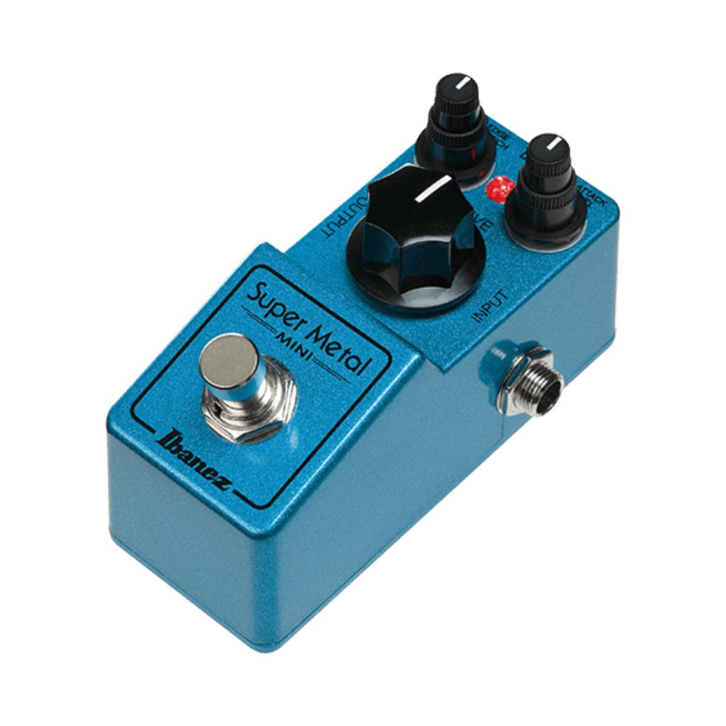 pedale distorsore per chitarra elettrica ibanez super metal mini vista laterale dx