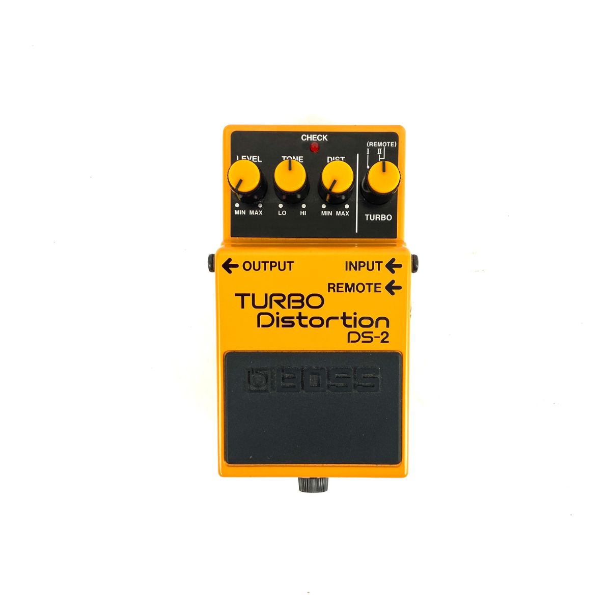 pedale effetto distorsione per chitarra elettrica boss ds-2 usato come nuovo vista frontale