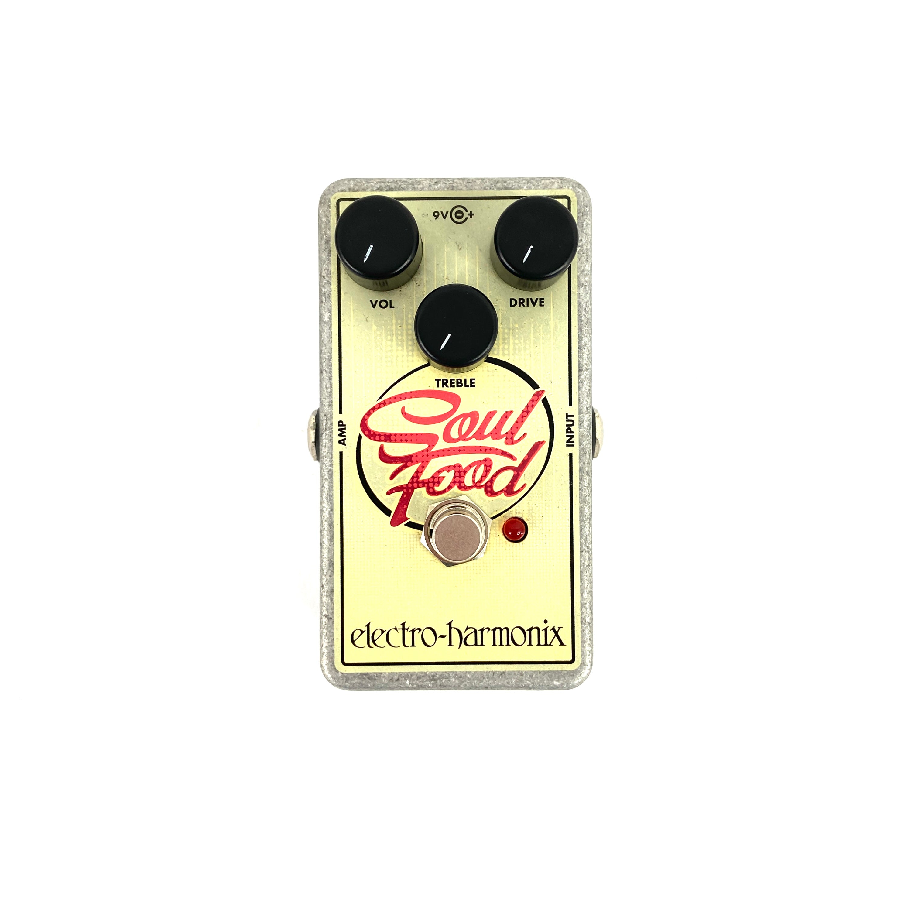 pedale effetto overdrive per chitarra elettrica electro harmonix soul food usato vista frontale