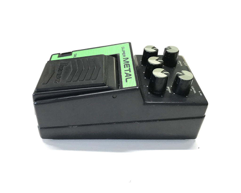 pedale effetto distorsione per chitarra elettrica ibanez super metal sml usato vista laterale dx
