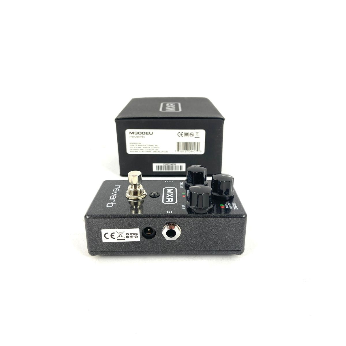 effetto reverbero a pedale per chitarra elettrica mxr m300 reverb usato vista laterale x