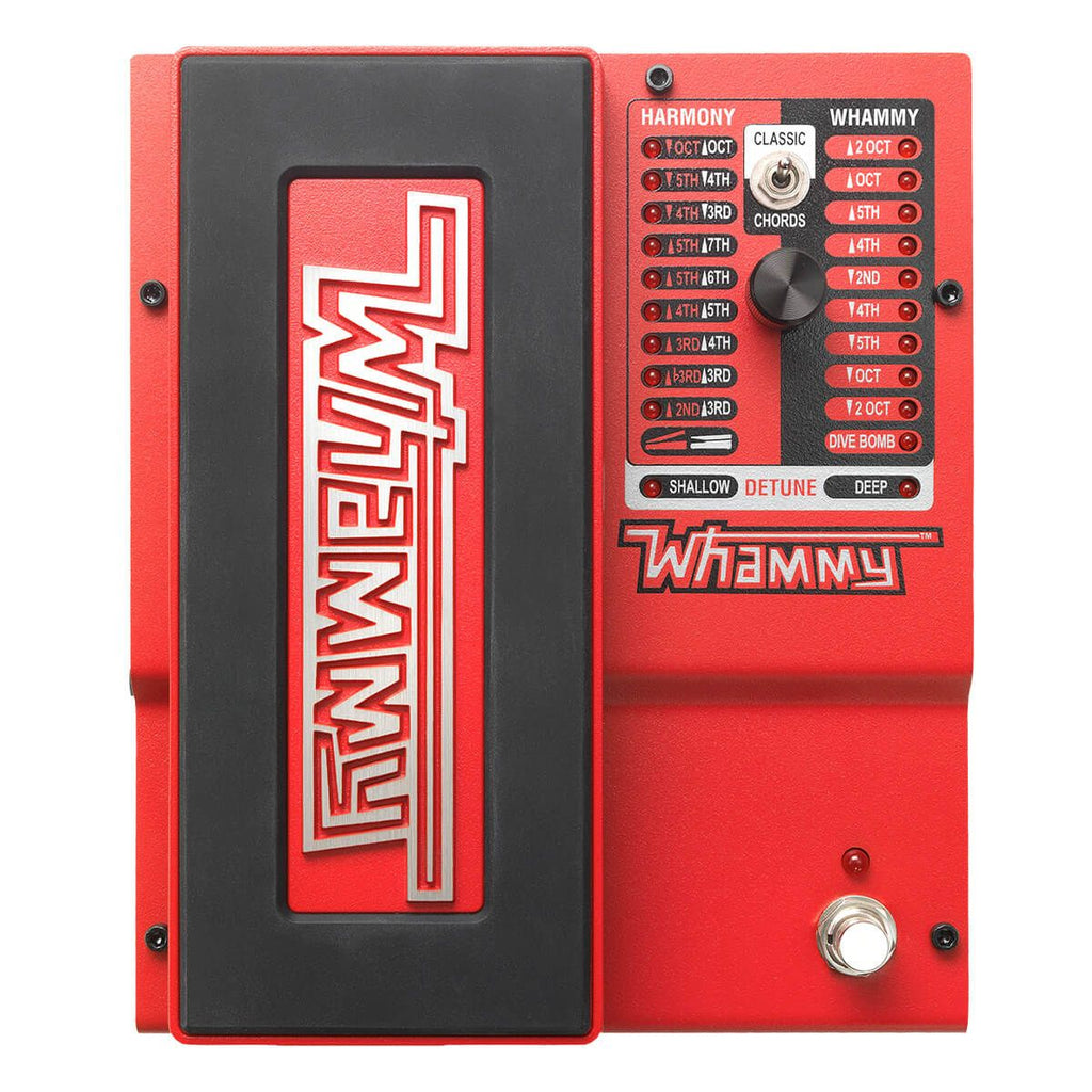 pedale effetto wha shifter per chitarra digitech whammy 5 vista frontale