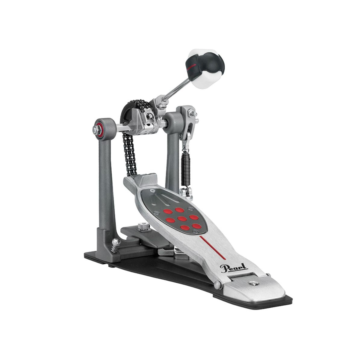 pedale per grancassa da batteria professionale a catena pearl p2050c vista laterale sx