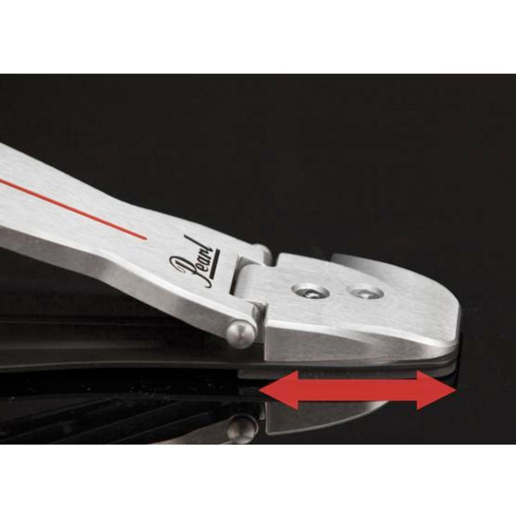 pedale per grancassa da batteria professionale a catena pearl p2050c vista della pedana