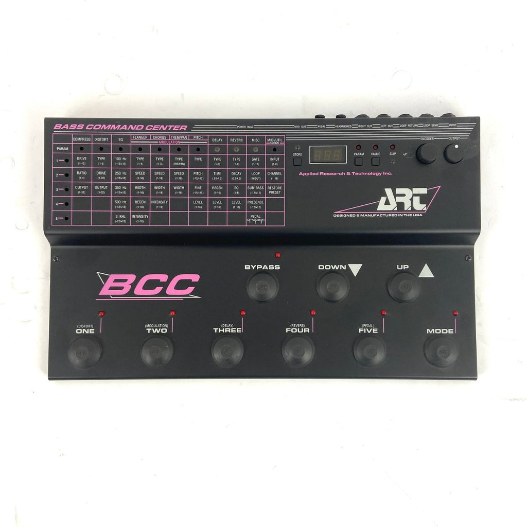 pedaliera multieffetto per basso e chitarra art bass command center bcc usata vista frontale