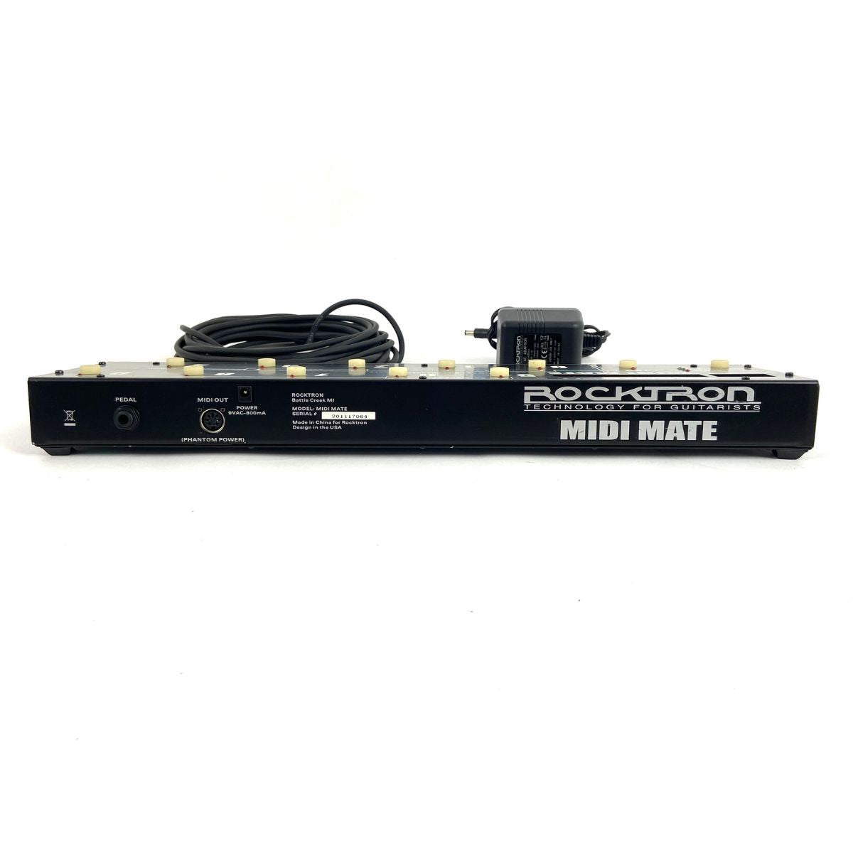 pedaliera controller midi rocktron midi mate vista del retro