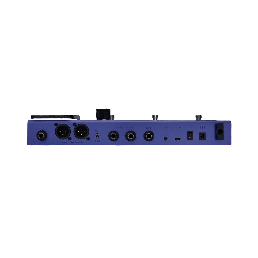 pedaliera multieffetto a batterie per chitarra mooer ge200 plus li vista del retro
