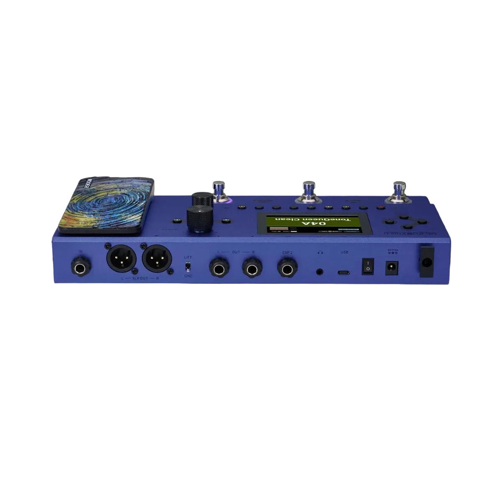 pedaliera multieffetto a batterie per chitarra mooer ge200 plus li vista dall'alto