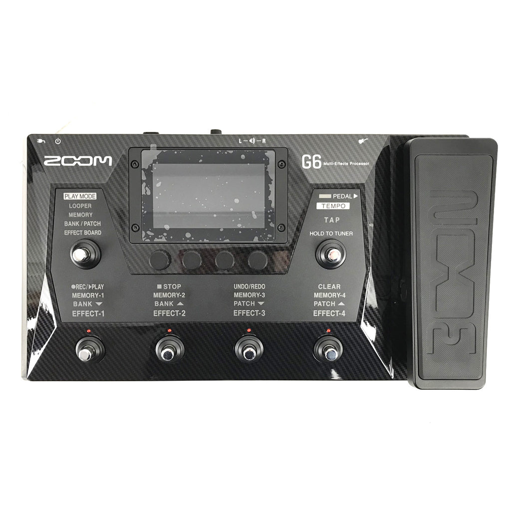 pedaliera multieffetto per chitarra elettrica zoom g6 b-stock vista frontale