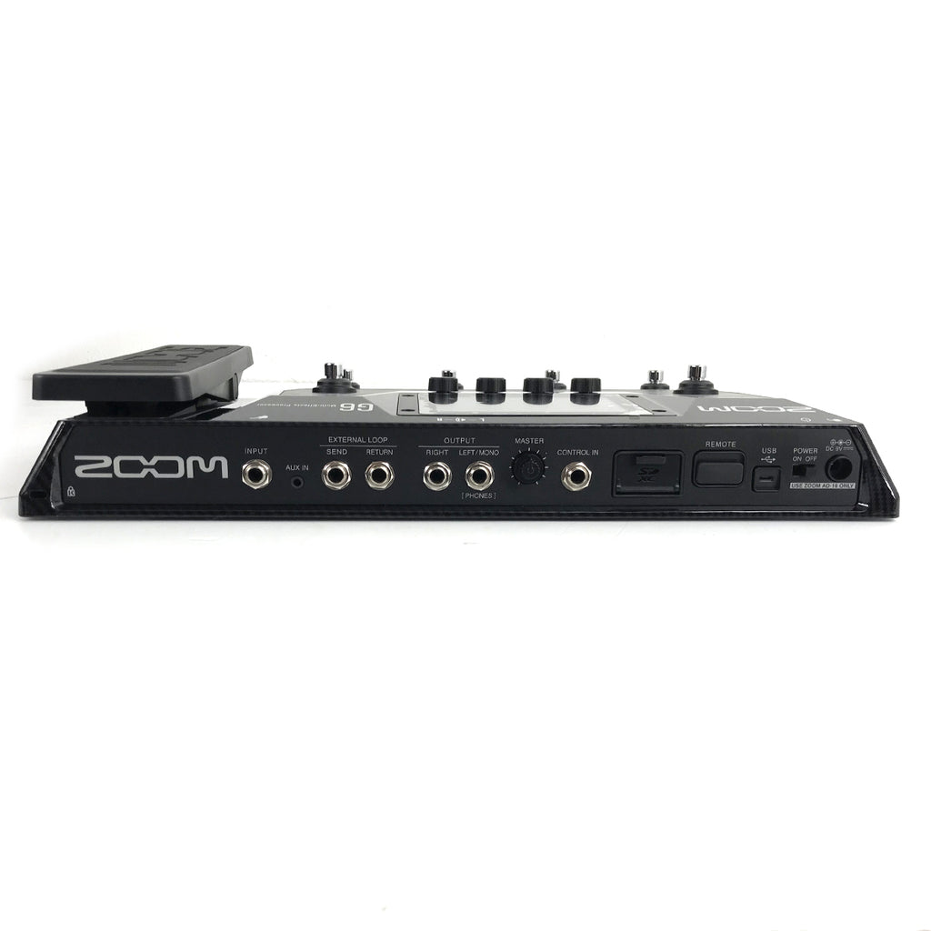 pedaliera multieffetto per chitarra elettrica zoom g6 b-stock vista del retro