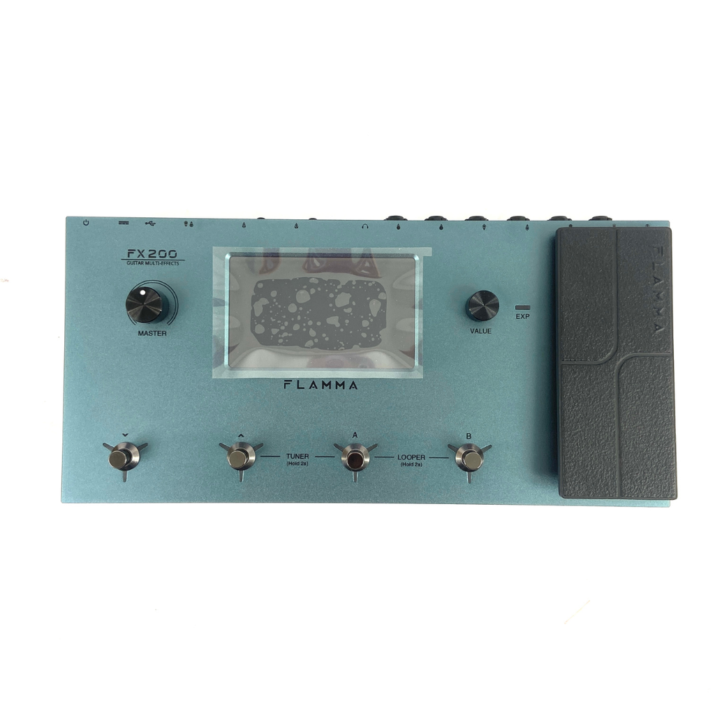 pedaliera multieffetto per chitarra flamma fx200 b stock vista frontale