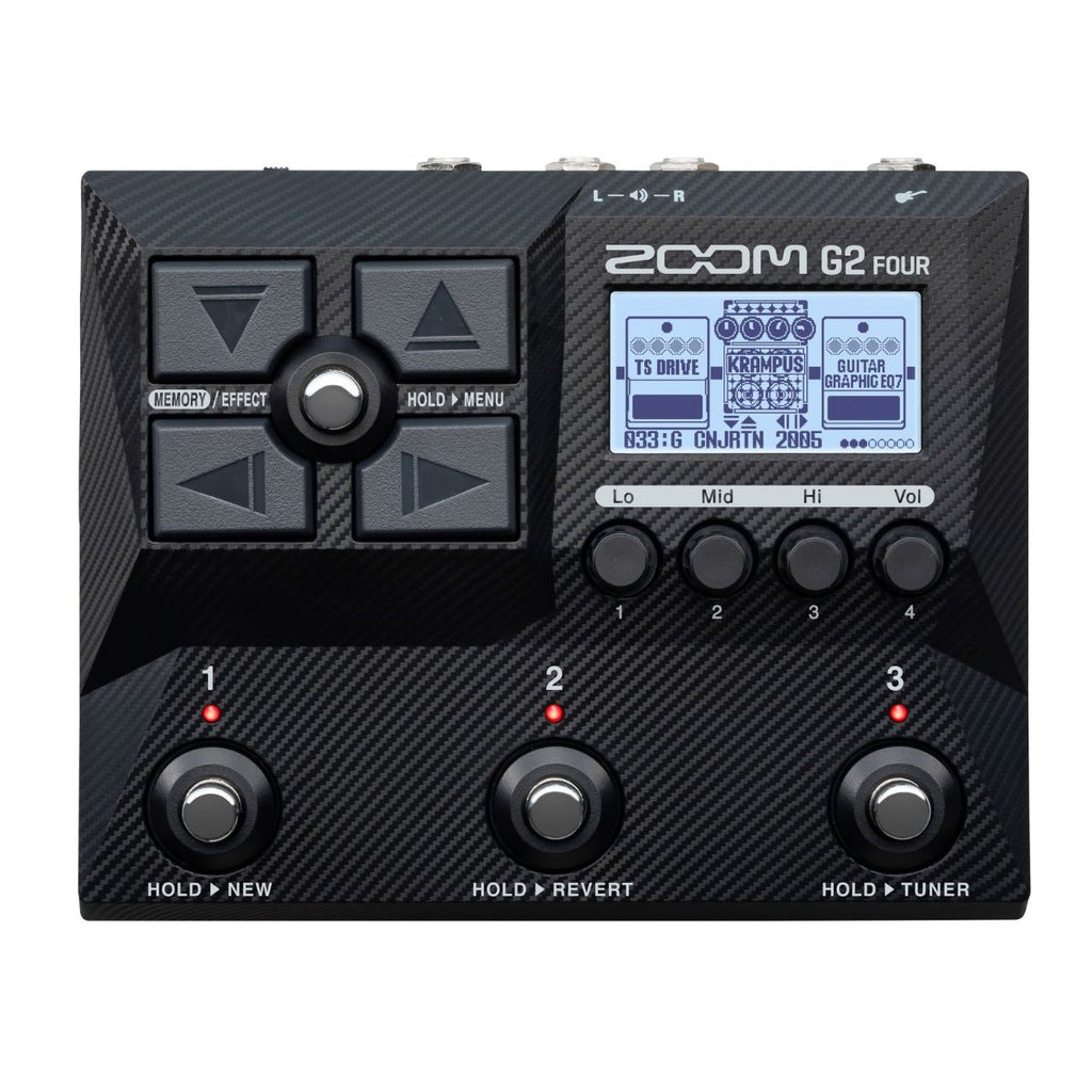 pedaliera multieffetto per chitarra zoom g2 four vista frontale