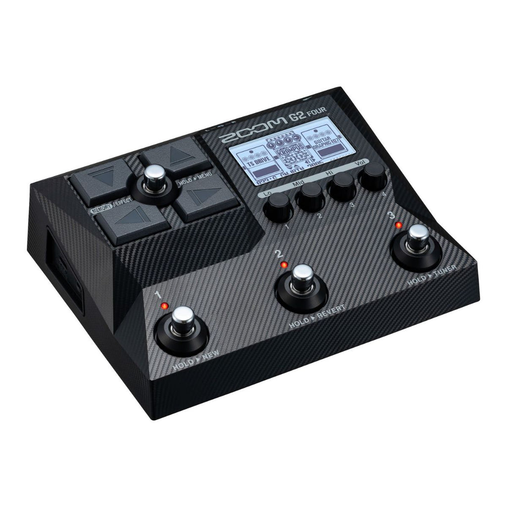 pedaliera multieffetto per chitarra zoom g2 four vista laterale