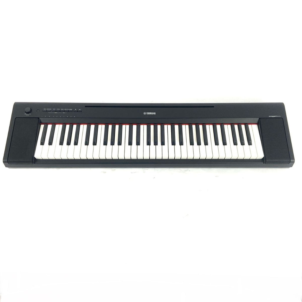 pianoforte tastiera tasti semi-pesati Yamaha Piaggero NP-15 usato vista frontale