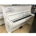 pianoforte acustico verticale nuovo ricondizionato yamaha U1H bianco vista frontale aperto