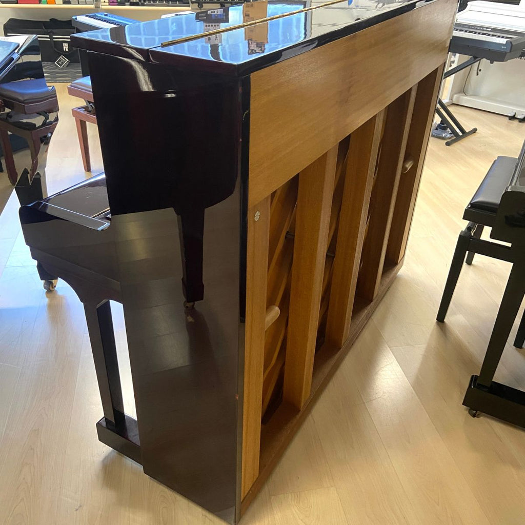 pianoforte acustico verticale Steiner BS118 usato vista laterale sx