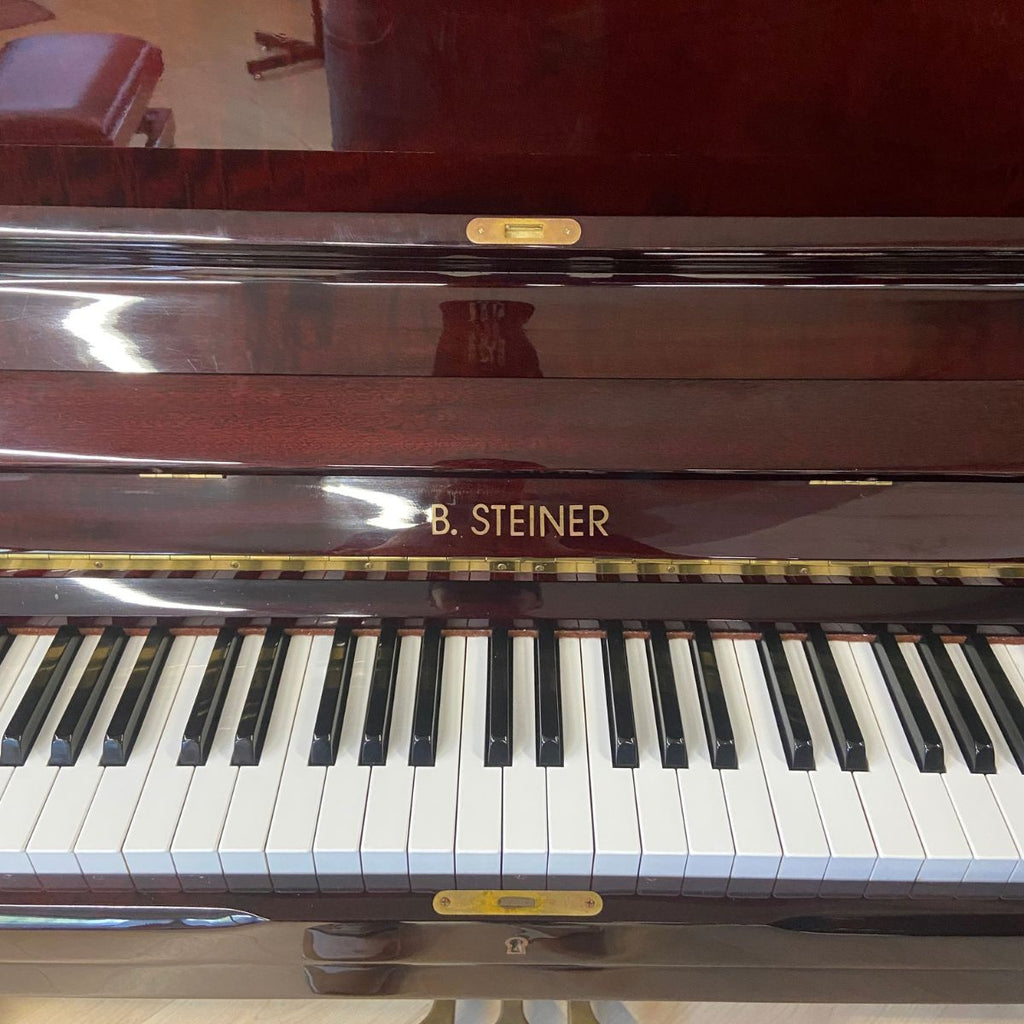 pianoforte acustico verticale Steiner BS118 usato vista tastiera