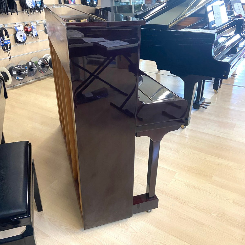 pianoforte acustico verticale Steiner BS118 usato vista laterale dx