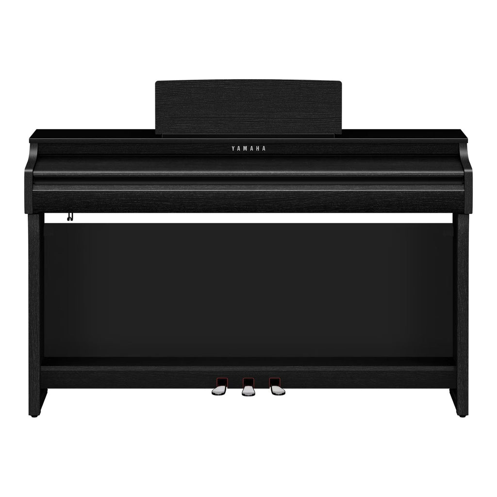 pianoforte digitale 88 tasti pesati con mobile completo in legno yamaha clp-825B nero vista frontale chiuso