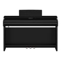 pianoforte digitale 88 tasti pesati con mobile completo in legno yamaha clp-825B nero vista frontale chiuso