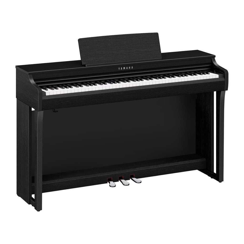 pianoforte digitale 88 tasti pesati con mobile completo in legno yamaha clp-825B nero vista laterale