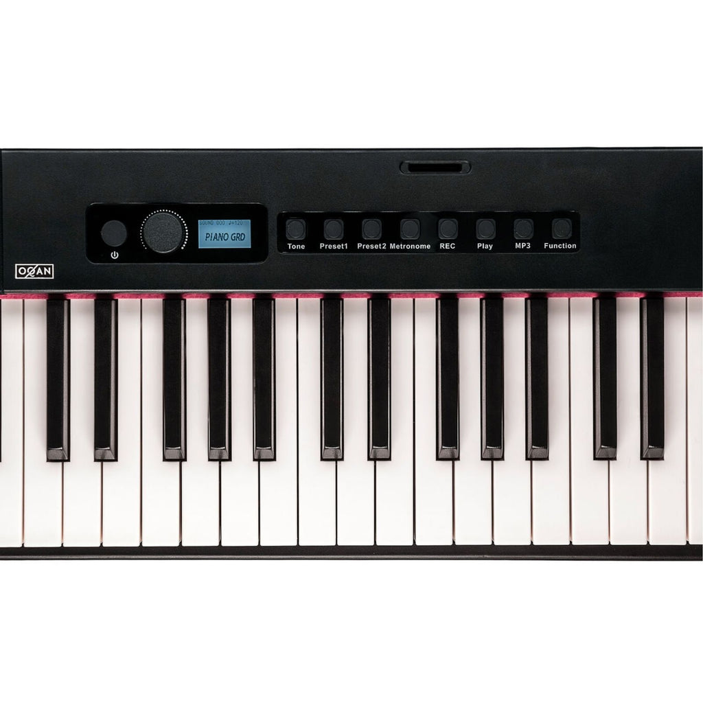 Pianoforte Digitale Oqan QP100 Nero 88 Tasti Pesati Batteria USB MP3 Pedale Borsa Open Box