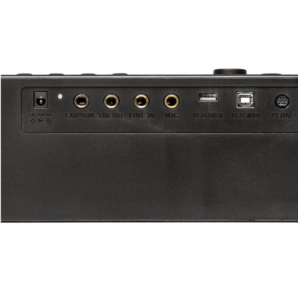 Pianoforte Digitale Oqan QP100 Nero 88 Tasti Pesati Batteria USB MP3 Pedale Borsa Open Box