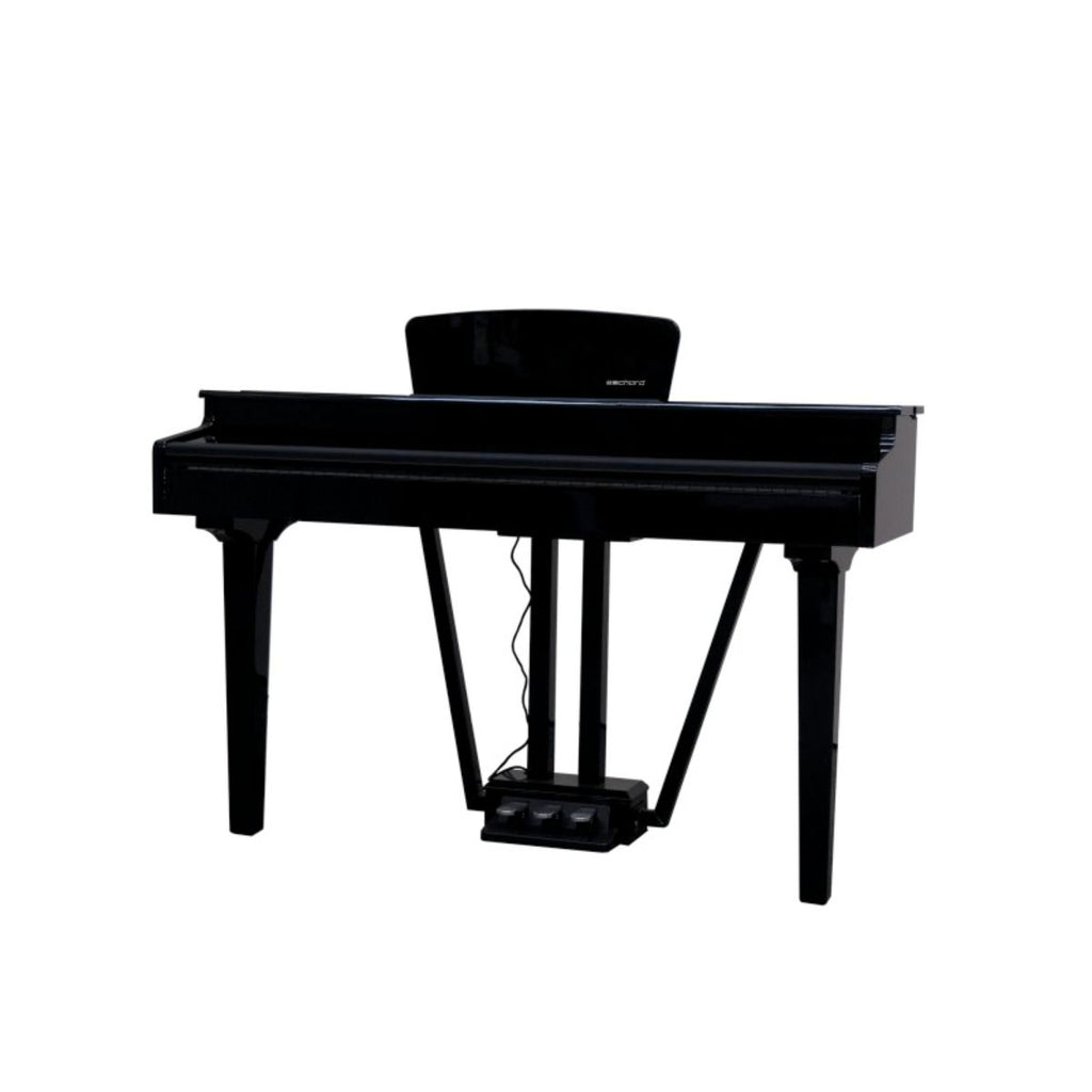 pianoforte digitale mezza coda echord gp-10b nero vista laterale