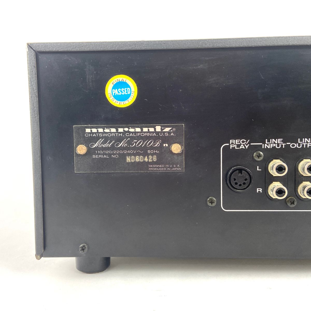 piastra cassette deck marantz model 5010B usata vista dettaglio retro