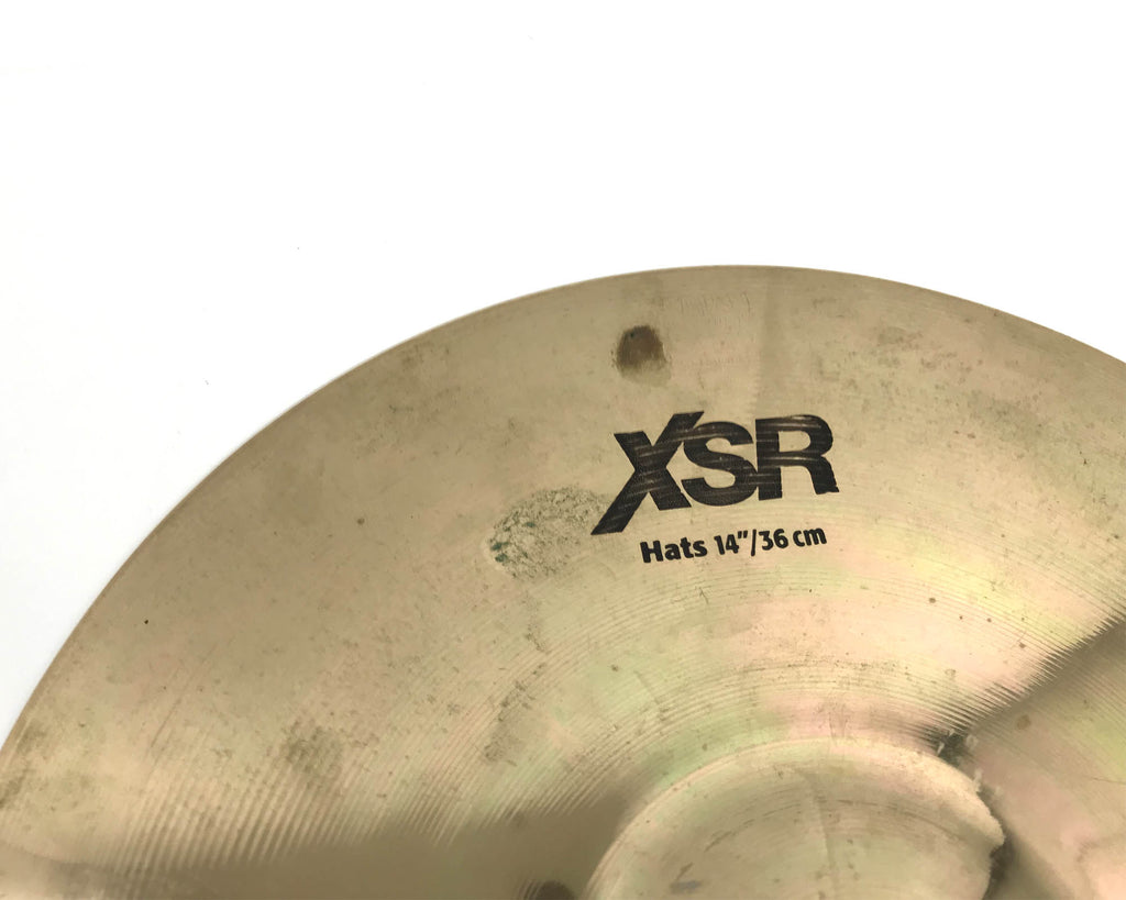 piatti hi-hat sabian xsr 14" usati vista segno