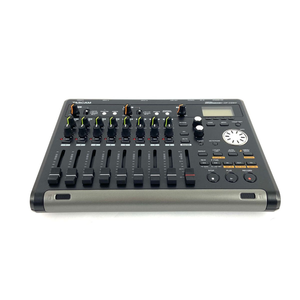 registratore digitale multitraccia portatile tascam dp03sd usato vista dal basso