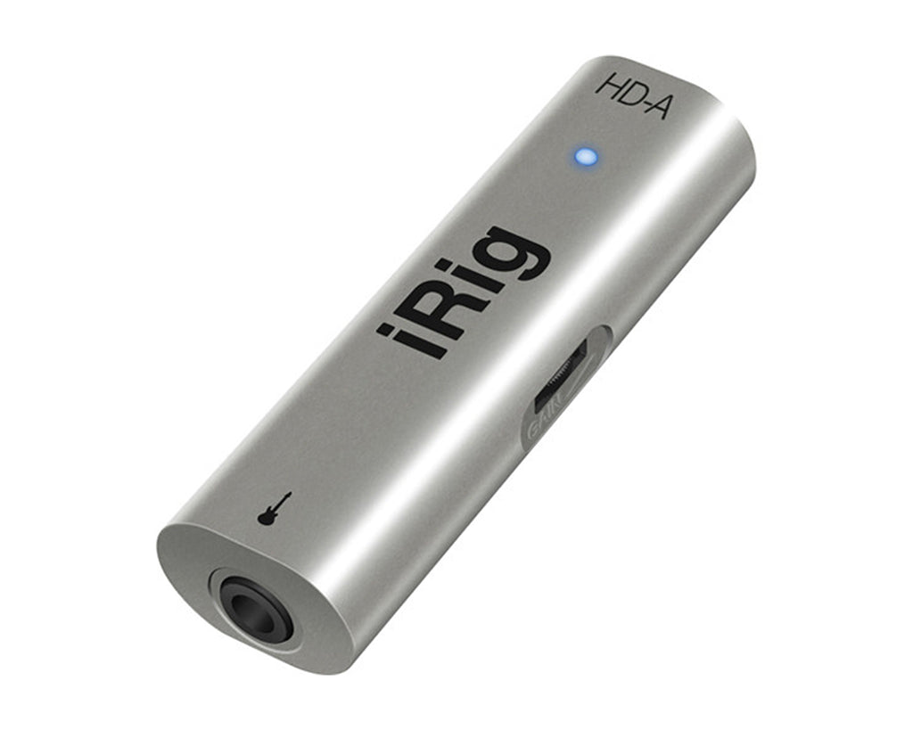 scheda audio per smartphone android ik multimedia irig hd-a open box vista frontale