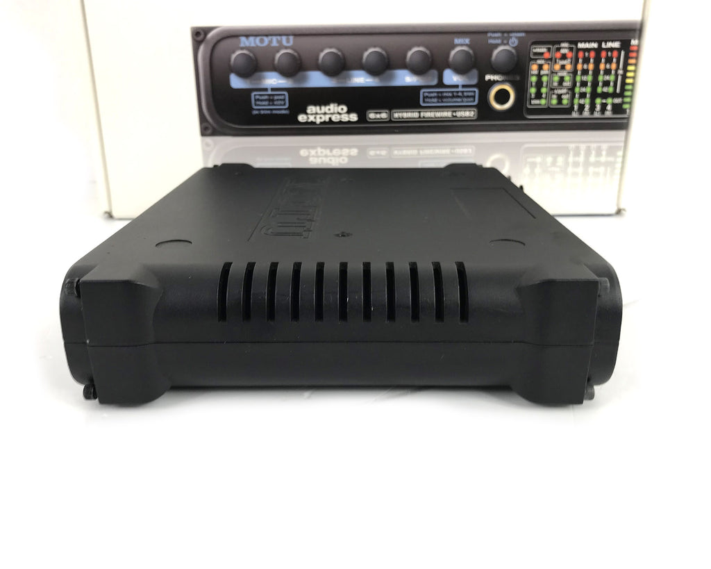 scheda audio motu audio express usata vista laterale dx