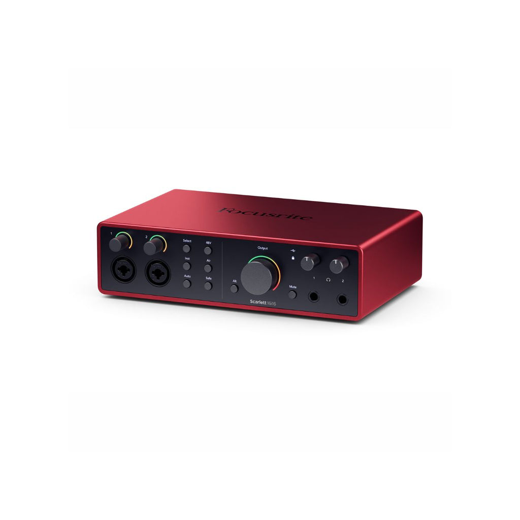 scheda audio usb focusrite scarlett 16i16 quarta generazione vista laterale dx