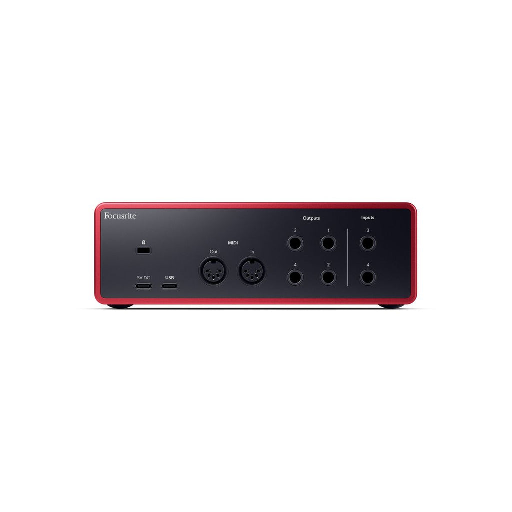 scheda audio usb focusrite scarlett 4i4 4th generation vista retro